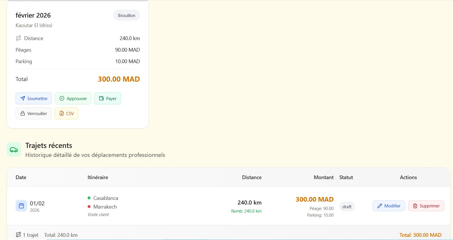 Interface suivi carburant - Analyse des consommations